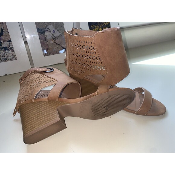 Qupid Womens Open Toe Sandals Heels Size 8.5 - Picture 8 of 12
